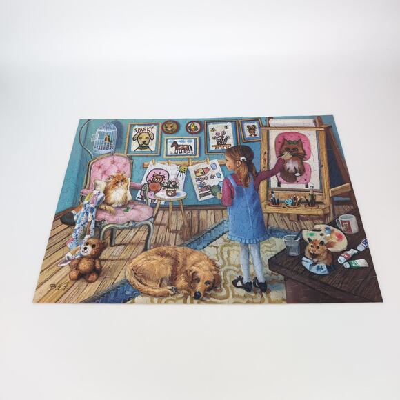 Bits and Pieces 300 Large Piece "The Artist" by Brooke Faulder Jigsaw Puzzle GUC - Picture 2 of 13